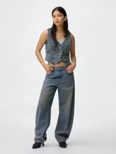 GU バレルレッグジーンズ XXL