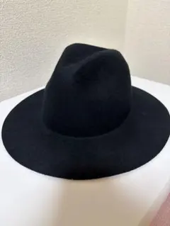 【GU】黒のウールフェルトハット