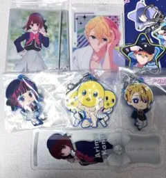 推しの子　有馬かな　星野アクア　ラバーチャーム　アクリルキーホルダー　カード