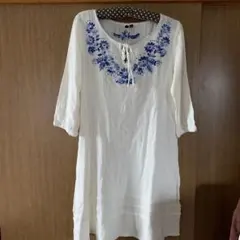 新品　チチカカ 刺繍チュニックワンピース L