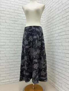 （L10019）ローラアシュレイ　ロング　フレアスカート　ペイズリー　13
