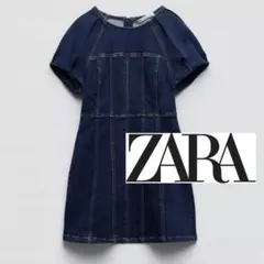 ZARA デニムミニワンピース