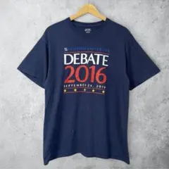 カレッジ Tシャツ L ネイビー ホフストラ大学 古着 プリント アメカジメンズ