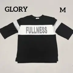 GLORY メッシュ切り替えスリットTシャツ Mサイズ モノトーンのサムネイル