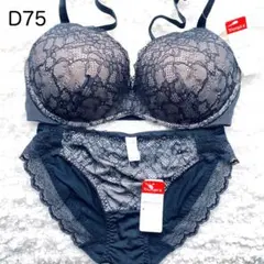 トリンプ ワンダーメイク ベーシック ブラ&ショーツセット D75