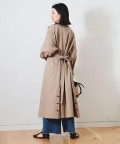 Beams heart ビームスハート　ベージュ ステンカラーコート