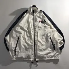 FILA フィラ ナイロンジャケット 刺繍ロゴ ビッグロゴ バックロゴ 헌 옷