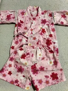ハローキティ 甚平 ピンク 90cm