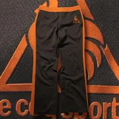 良色 90s le coq sportif トラックパンツ ブーツカット 茶色