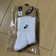 3足セット ASICS バスケットボールソックス Lサイズ ホワイトorブラック