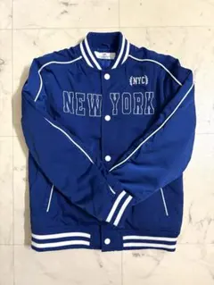 NEW YORK スタジアムジャケット 青　スタジャン