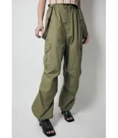 K*i様 moussy UTILITY OVERパンツ カーゴパンツ サスペンダ