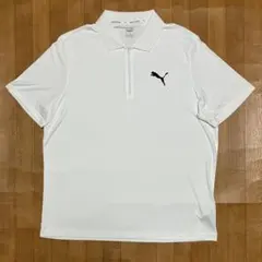 未使用 大きめ PUMA 強ストレッチ ジップ ポロシャツ ゴルフウェア