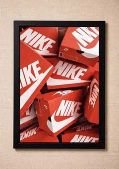 アートポスター 額付き インテリア Nike A4 フォトフレーム
