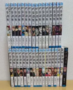 【特典あり】呪術廻戦 0〜30巻全巻+公式ファンブック+小説2冊+0.5巻セット