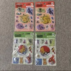韓国限定　ポケモンシール　ウォーターシール　ウォーターステッカー　4枚セット