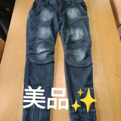 ばんちゃん様専用　ダメージ加工 ダークブルー カーゴパンツ