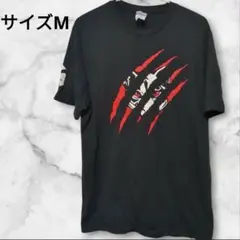 インパクト◎ PORT＆COMPANY Tシャツ M ピューマ 爪痕 多言語