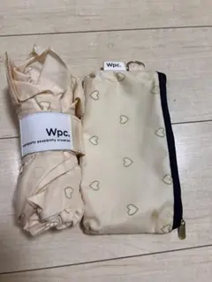 Wpc. ハート柄 折りたたみ傘(ケース付き)