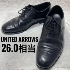 UNITED ARROWS 黒　ドレスシューズ　26.0相当　ストレートチップのサムネイル