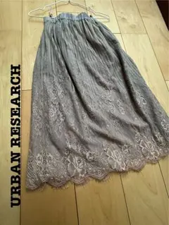 アーバンリサーチ スカート美品 くすみカラーパープルグラデーション ウエストゴムのサムネイル