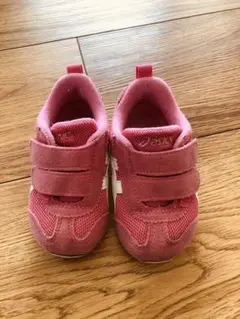 asics ピンク ベビーシューズ ベルクロ式