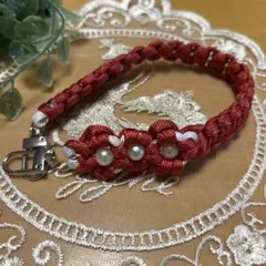 パラコード　ストラップ　ハンドストラップ　ハンドメイド