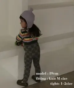 semon PATTERN JAGGARD SUSPENDER LEGGINS