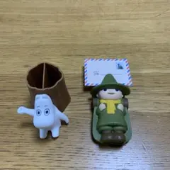 （ハッピーセット）ムーミン スナフキン フィギュア スタンド 2点セットのサムネイル