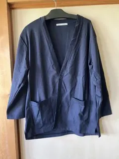ikka Vネックカーディガン ネイビー L