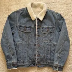 美品 GU ボアデニムジャケット Sサイズ Gジャン ジージャン ボアジャケット