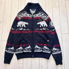 16AW Callaway キャロウェイ 北極柄 アニマル柄 ニットジャケット