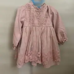 cottoli ピンク 刺繍 ワンピース 95センチ