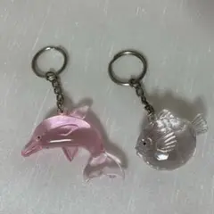 イルカとフグのキーホルダーセット