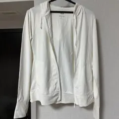 UNIQLO ホワイト パーカー Lサイズ UVカット