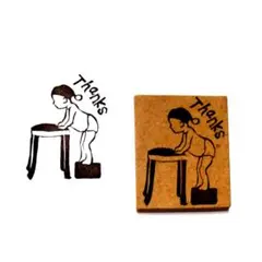 H888.消しゴムはんこ(スタンプ)子供 Thanks