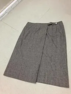 （K11129）ラルフローレン　チェック柄 巻きスカート　大きいサイズ　17