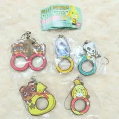 どうぶつの森 モバイルリングマスコット 全５種 ガチャガチャ コンプリート