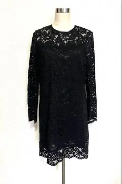 H &Ｍ　新品未使用 ブラックレースワンピース 長袖