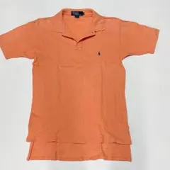 90s USA ヴィンテージ ポロ ラルフ ローレン オレンジ 半袖ポロシャツ