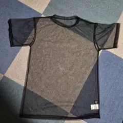 透け感 黑色 短袖T恤 尺寸150