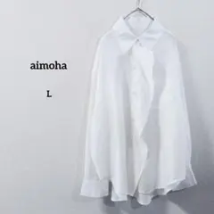 aimoha 長袖シャツ ホワイト Lサイズ シアーシャツ　フリルのサムネイル