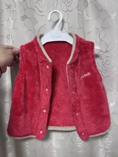 mont-bell ベビー服 アウター 90 赤