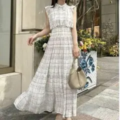 snidel Sustainable フリルワンピース