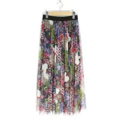 ScoLar 花柄 シアー ロングスカート Mサイズのサムネイル