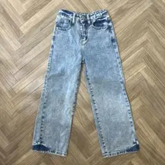 SHEINライトブルー ストレートレッグデニム