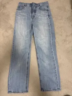 GU ライトブルー ストレートデニムパンツ