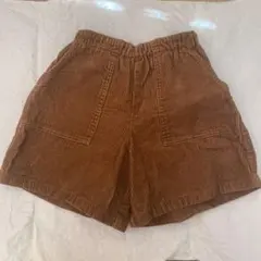 コーデュロイ 半ズボン 140サイズ ブラウン