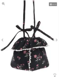 merry jenny floral square pochette黒のサムネイル