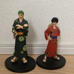 ワンピース ゾロ ルフィ 和服 フィギュアセット